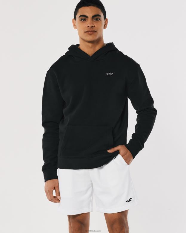 Bottoms Hollister Men Logo Icon Terry Fleece Shorts 7\\ 488201258 White